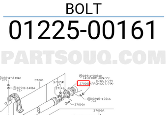 Nissan 0122500161 BOLT