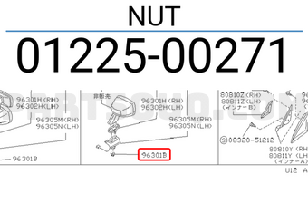 Nissan 0122500271 NUT