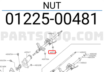 Nissan 0122500481 NUT
