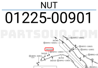 Nissan 0122500901 NUT