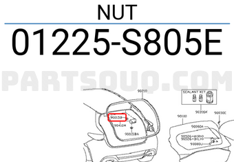 Nissan 01225S805E NUT