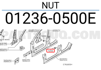 Nissan 012360500E NUT