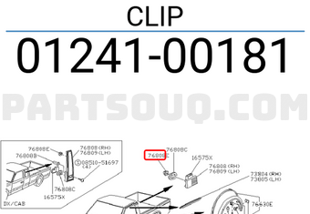 Nissan 0124100181 CLIP