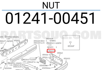 Nissan 0124100451 NUT