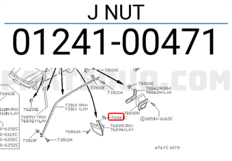 Nissan 0124100471 J NUT