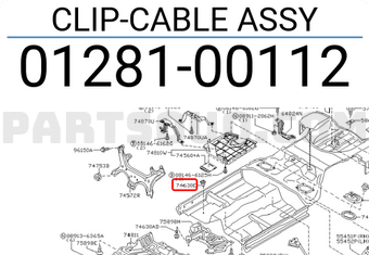 Nissan 0128100112 CLIP-CABLE ASSY