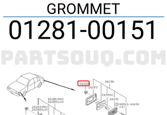 Nissan 0128100151 GROMMET
