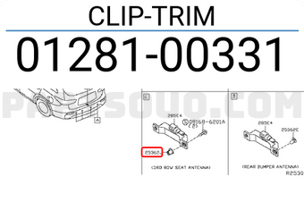 Nissan 0128100331 CLIP-TRIM