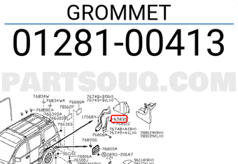 Nissan 0128100413 GROMMET