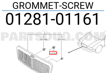 Nissan 0128101161 GROMMET-SCREW