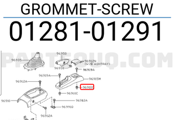 Nissan 0128101291 GROMMET-SCREW