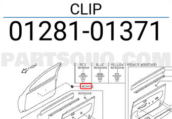Nissan 0128101371 CLIP