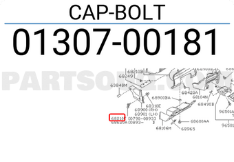 Nissan 0130700181 CAP-BOLT