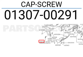 Nissan 0130700291 CAP-SCREW
