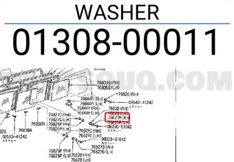 Nissan 0130800011 WASHER