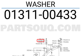 Nissan 0131100433 WASHER