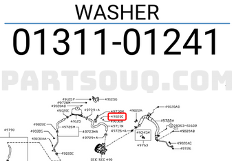 Nissan 0131101241 WASHER