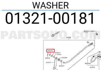 Nissan 0132100181 WASHER