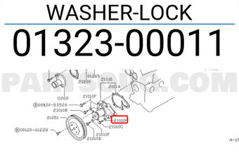 Nissan 0132300011 WASHER-LOCK