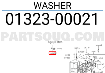 Nissan 0132300021 WASHER