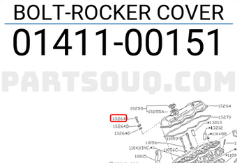 Nissan 0141100151 BOLT-ROCKER COVER