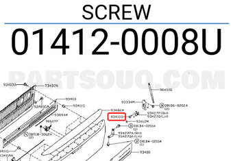 Nissan 014120008U SCREW