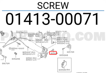 Nissan 0141300071 SCREW