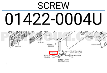 Nissan 014220004U SCREW