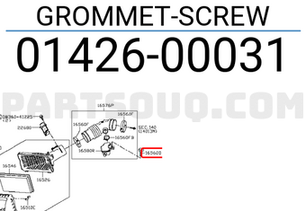 Nissan 0142600031 GROMMET-SCREW