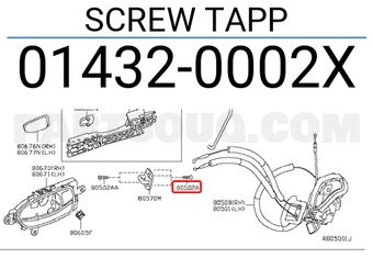 Nissan 014320002X SCREW TAPP