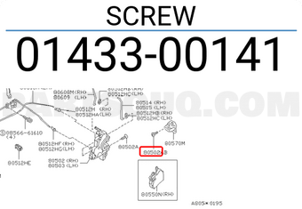 Nissan 0143300141 SCREW