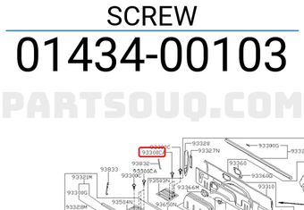 Nissan 0143400103 SCREW