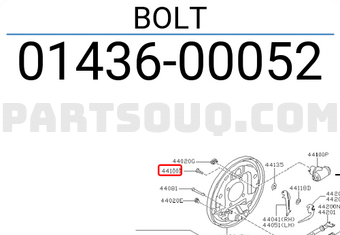 Nissan 0143600052 BOLT