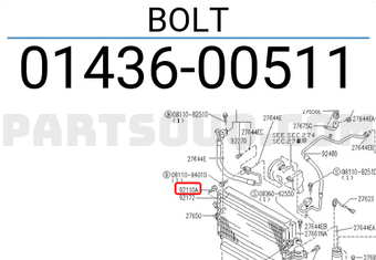 Nissan 0143600511 BOLT