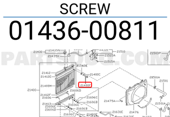 Nissan 0143600811 SCREW