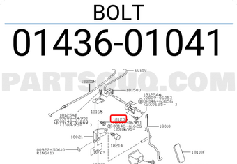 Nissan 0143601041 BOLT