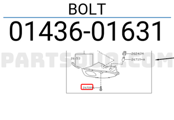 Nissan 0143601631 BOLT