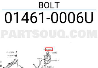 Nissan 014610006U BOLT