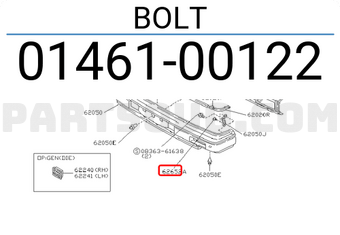 Nissan 0146100122 BOLT