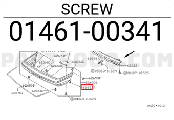 Nissan 0146100341 SCREW