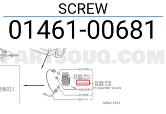 Nissan 0146100681 SCREW