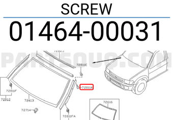 Nissan 0146400031 SCREW