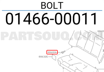 Nissan 0146600011 BOLT
