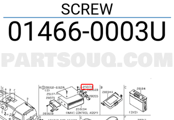 Nissan 014660003U SCREW