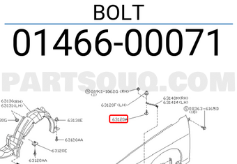 Nissan 0146600071 BOLT
