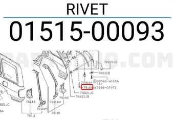 Nissan 0151500093 RIVET