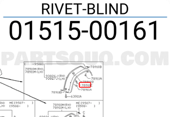 Nissan 0151500161 RIVET-BLIND