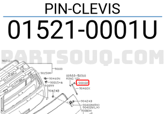 Nissan 015210001U PIN-CLEVIS