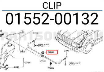 Nissan 0155200132 CLIP