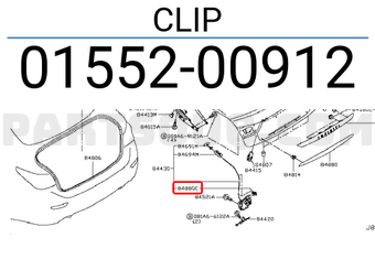 Nissan 0155200912 CLIP